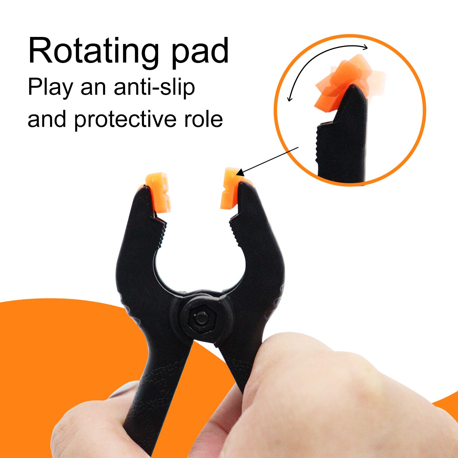 30 Morsetti A Molla In Nylon Da 2 Pollici - Per Falegnameria, Fai Da Te, Foto, Antiscivolo, Ganascia Mobile - Foto 12