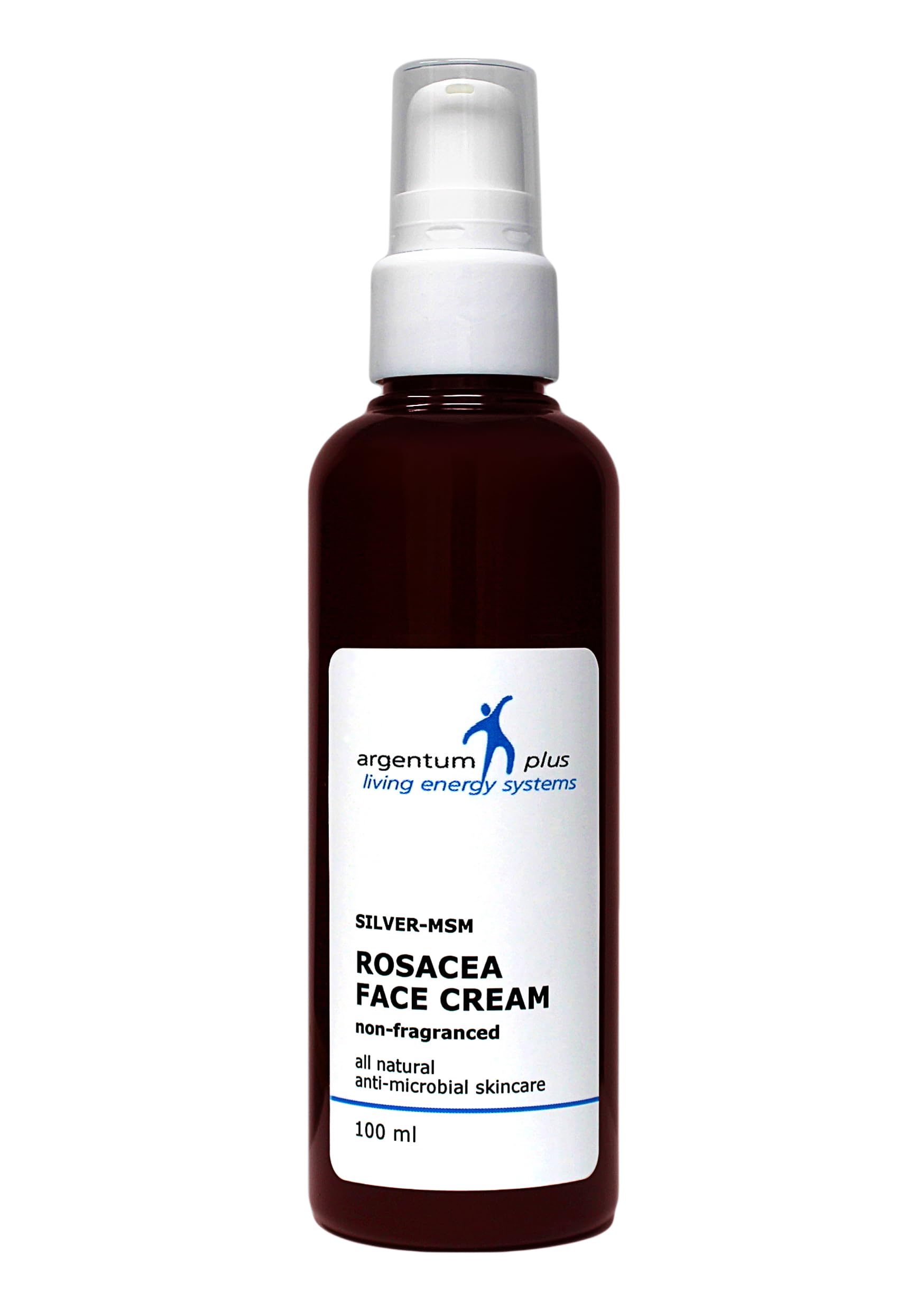 Silver-MSM Rosacea Face Cream 100 ml | Light, non-fragranced moisturizing cream for rosacea and redness prone skin