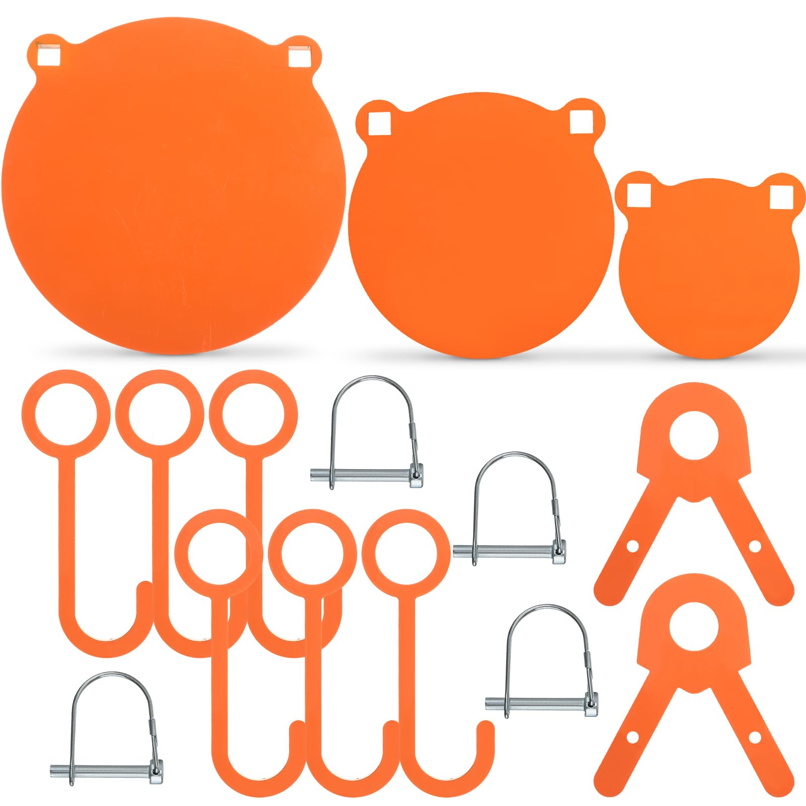 Syhood 3/8''-Gong AR500 Steel Targets Hanging Kit Include 3 Pcs 3.94