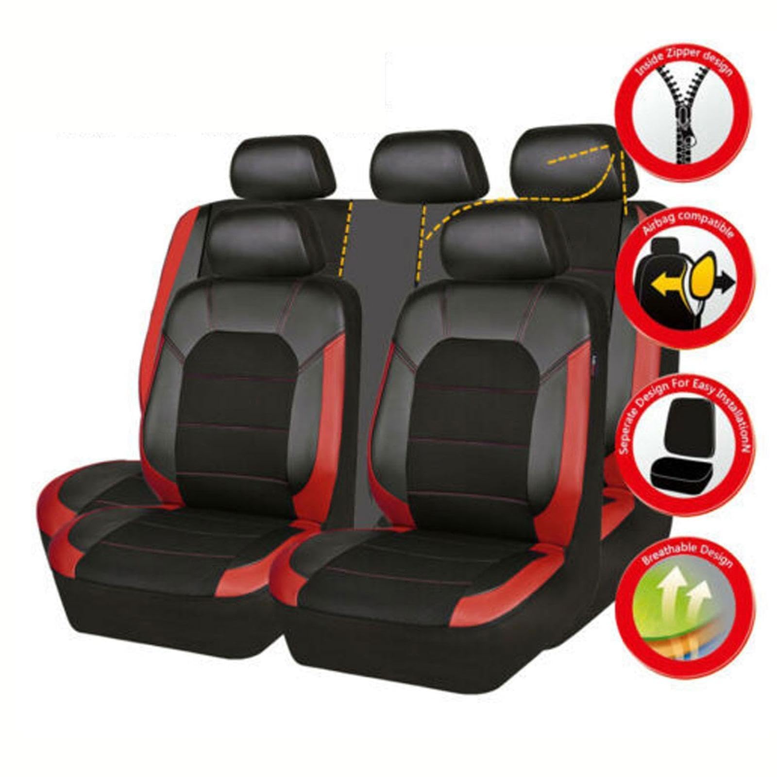 Voiture Ensembles Housses Siège pour Mini Hatch R50 One/One D/Cooper 3-Door 2001-2006, Places Confortables Accessoires Auto Toutes Saisons Protection Couvre,C