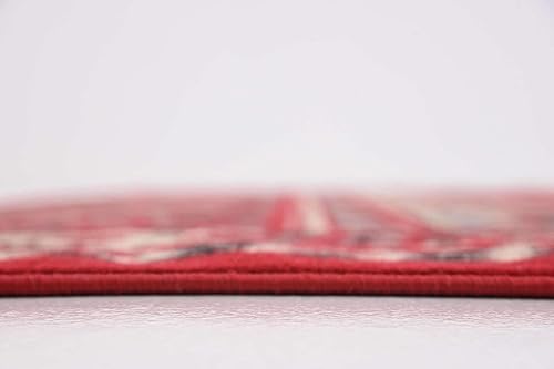 Vista 359 de Unique Loom Reza Collection- Alfombra, Polipropileno, Marrón Marrón/ marfil