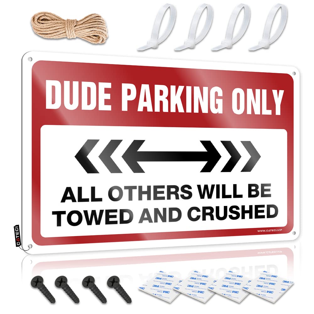 Dude Parking Only Sets Humorous - Metal Wall Decoration Soft Area Vintage Wall Art(30X40CM)