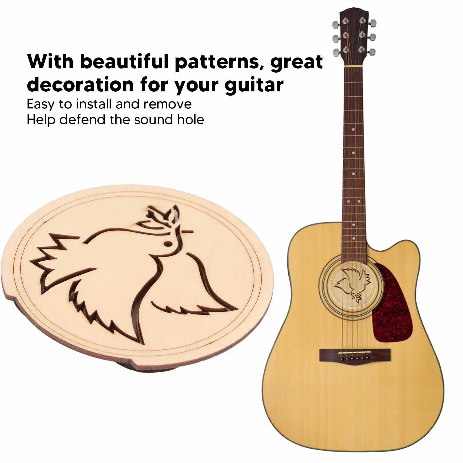 Gitaar Sound Hole Cover, Houten Akoestische Gitaar Geluid Cover