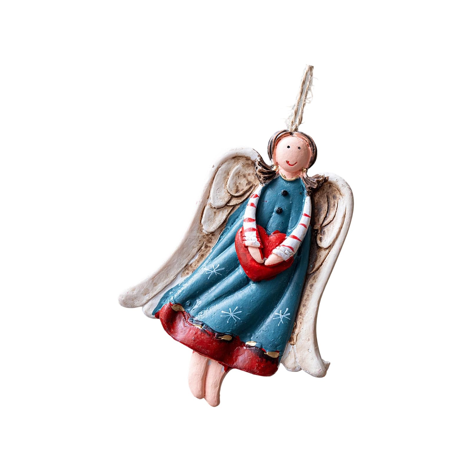 Christmas Tree Ornament Resin Angel Sculptures Christmas Tree Hanging Decoration for Mantels Holiday Decorations Angel Ornament