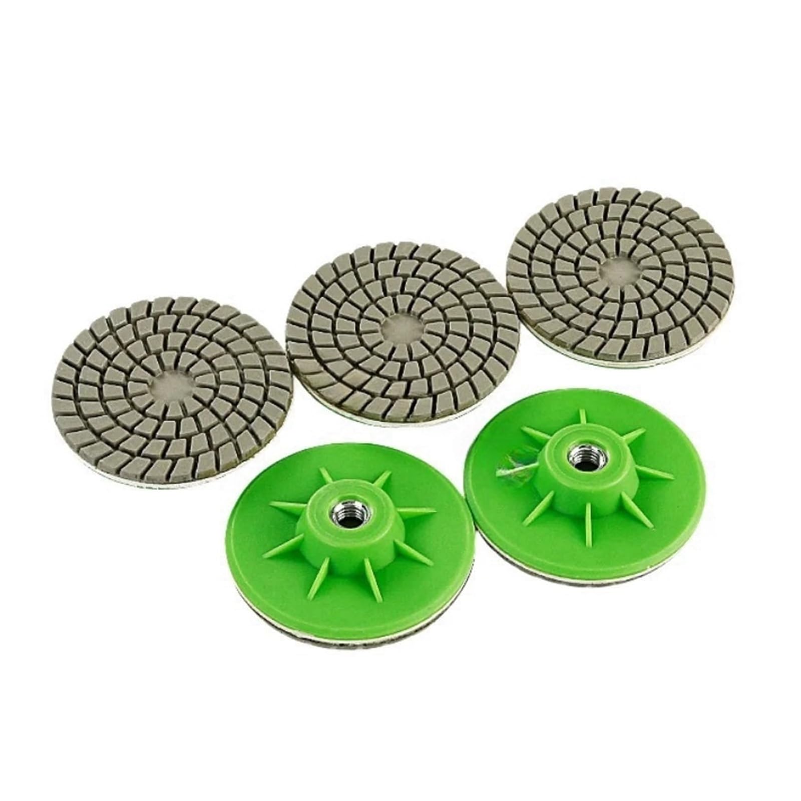 Polerująca tarcza szlifierki stołowej, 3" 80mm Tarcza polerska na mokro i sucho Ścierniwo do szlifowania marmuru, granitu, betonu, blatów, kamienia, polerowania krawędzi(10 Pcs)