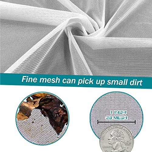 POOLWHALE Professional Pool Skimmer Net, Heavy Duty Swimming Leaf Rake Cleaning Tool with Deep Fine Nylon Mesh Net Bag - Fast Cleaning,Easy Scoop Edge,Debris Pickup Removal (No Pole) - 4