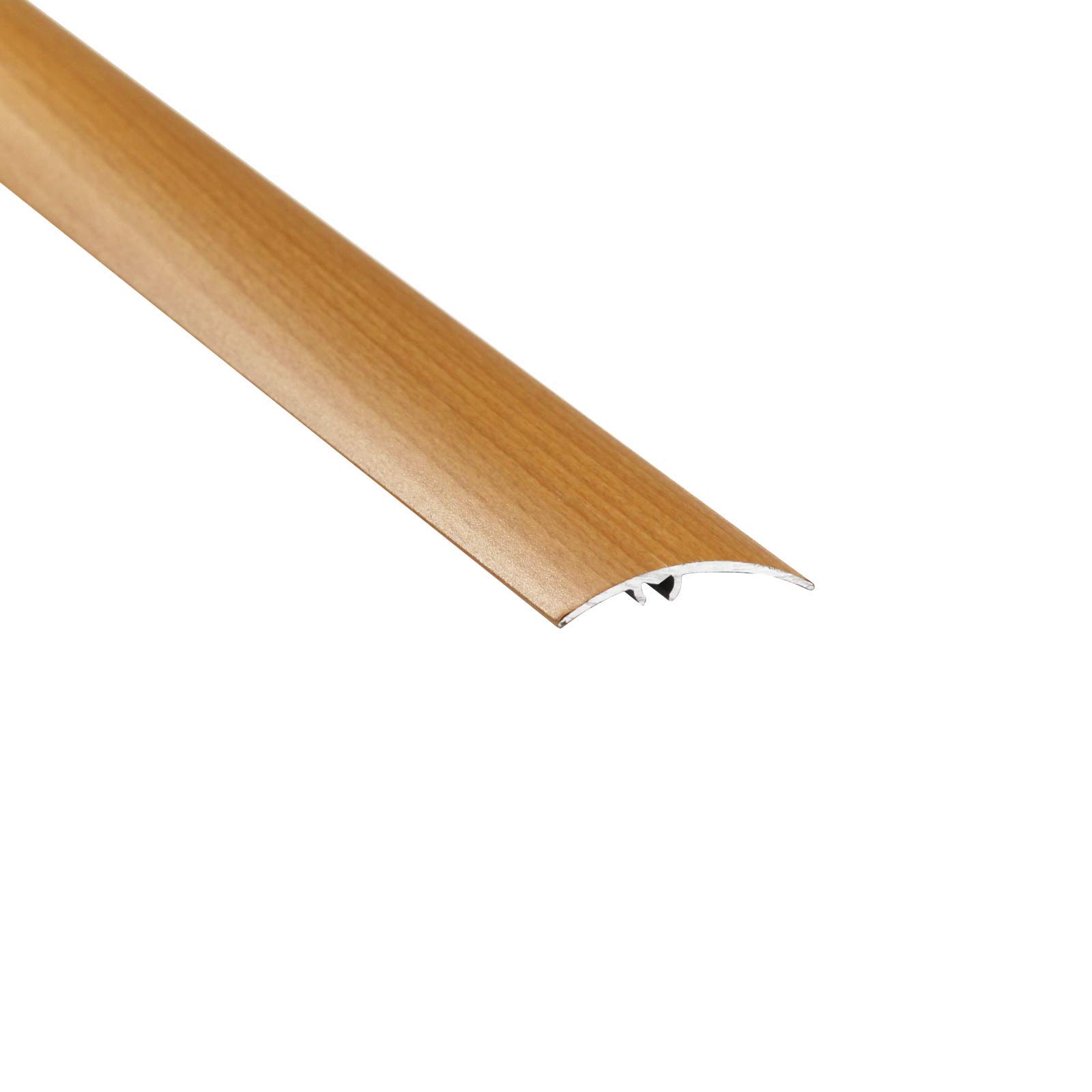 Tmw Profiles Beech Aluminium Wood Effect Transition Strip Carpet Cover 50X900mm Door Floor Threshold (Beech)