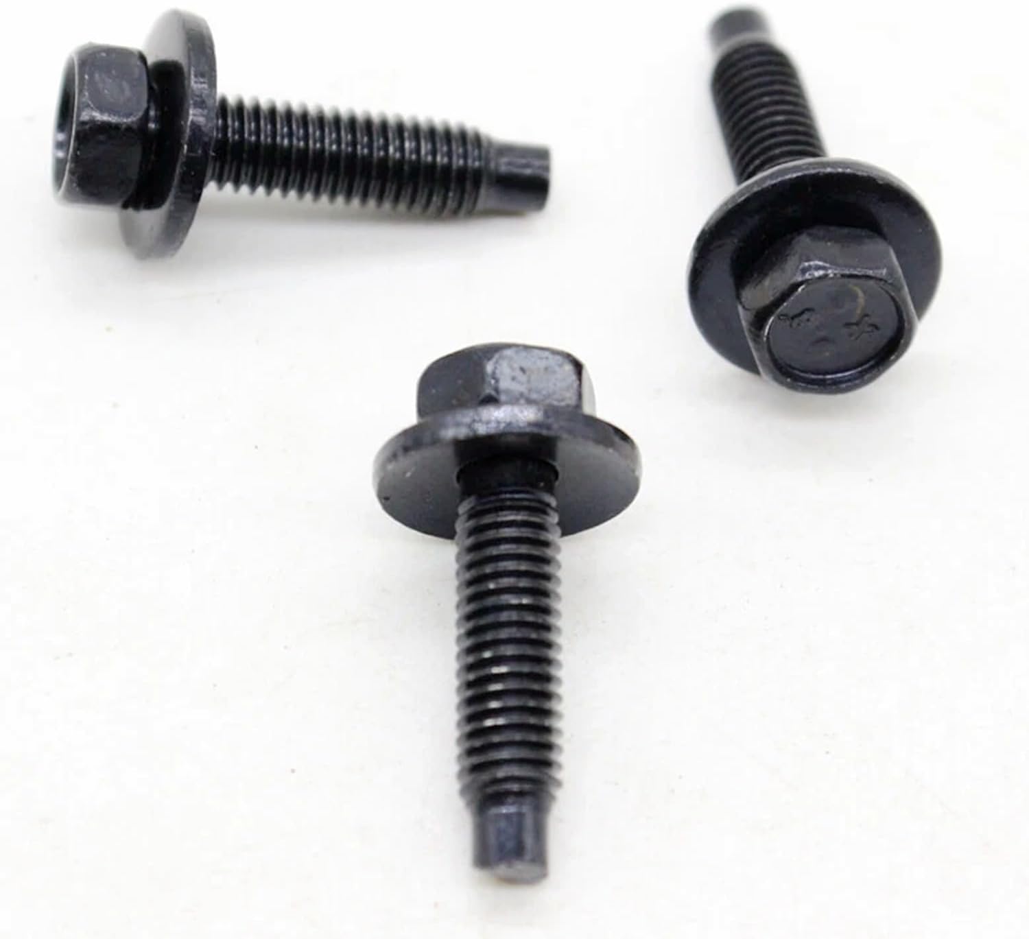 Hex Head Sems Bolt Metal Screw M5-0.8 X 20mm with Dog Point Compatible with Chrysler 6100539 Qty 10