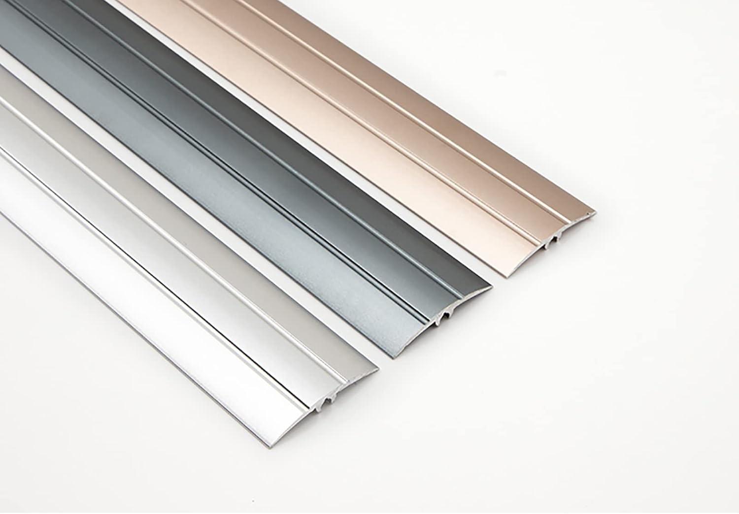 Floor Transition Strip for Gap, Transition Threshold Strip Non-Slip Tile to Wood Transition Strip,Sturdy Entrance Ramp Threshold Strip,Door Floor Transition Edge with Groove,Easy to Install ( Color :