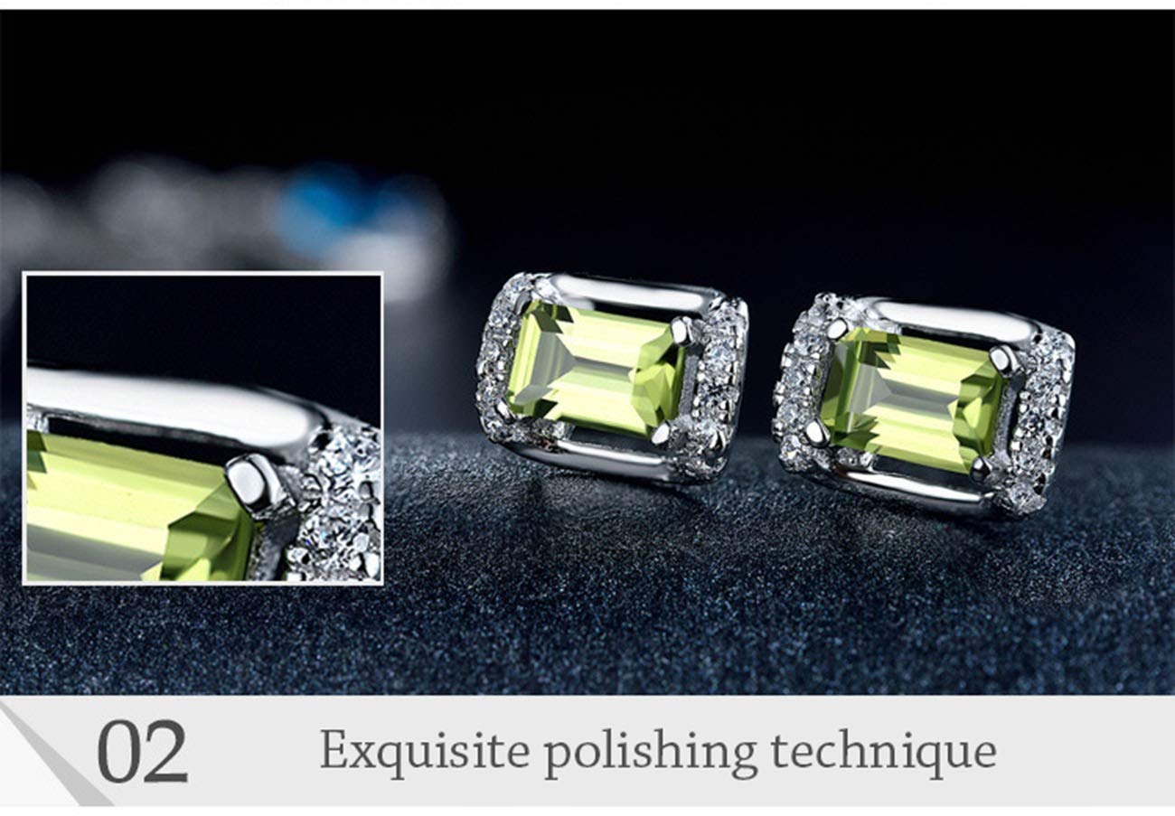 Pendientes Pendientes de Plata esterlina con Forma de Regalo para Damas, Diamantes y Diamantes.