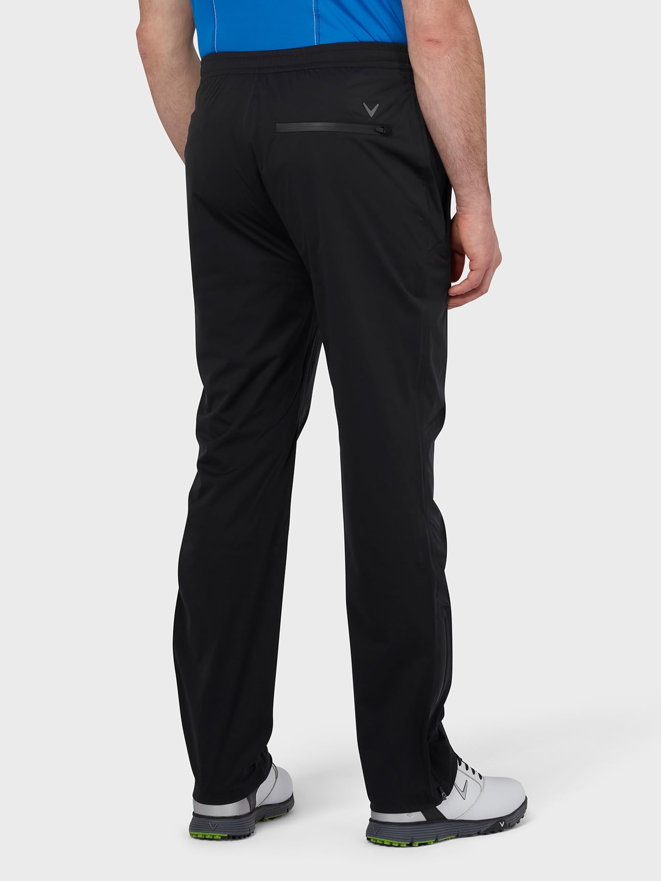 Callaway Pantalon de Golf pour Homme, imperméable, série météo, léger et Respirant, Noir Caviar