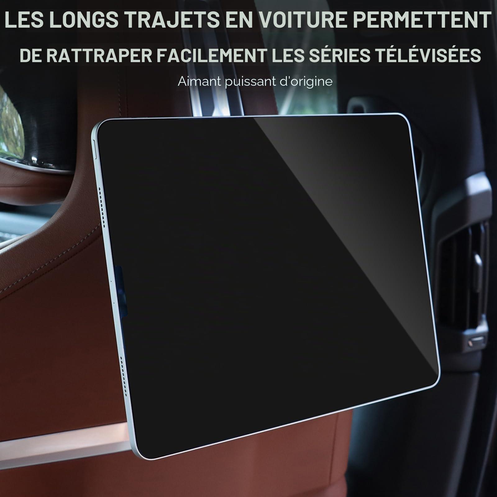 KUNGKIC Mag-Safe Support de tablette de voiture universel pour tablette BMW X3 X5 X6 I20 G05 G06 G45 G60 G61 G70 Mag-Safe Support de téléphone portable magnétique pour voiture - Support de téléphone