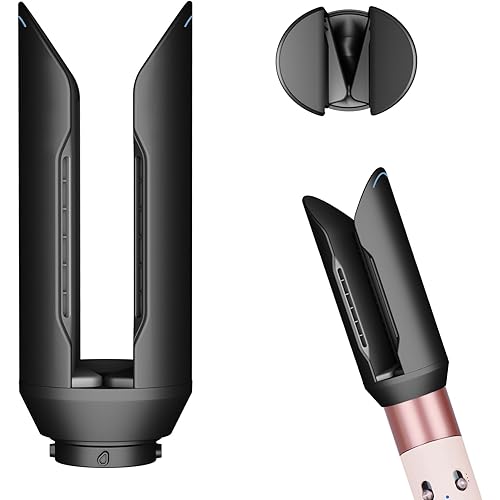 Upgraded Hair Straightener Attachment for Dyson Airwrap HS01 HS05 HS08, Gentle Airflow Smooth Nozzle for Air wrap from Curly Coliy Wet to Straight Smooth Sleek Shiny Hair