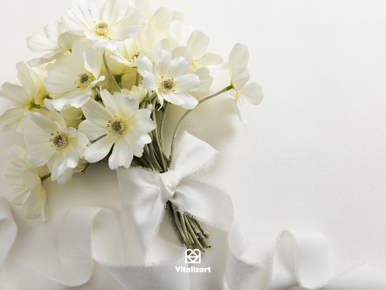 Feyarl Handmade Cotton Ribbon - 1.5 Inch X 15 Yards Frayed Fringe Craft Ribbon For DIY & Wedding Decor (Ivory)