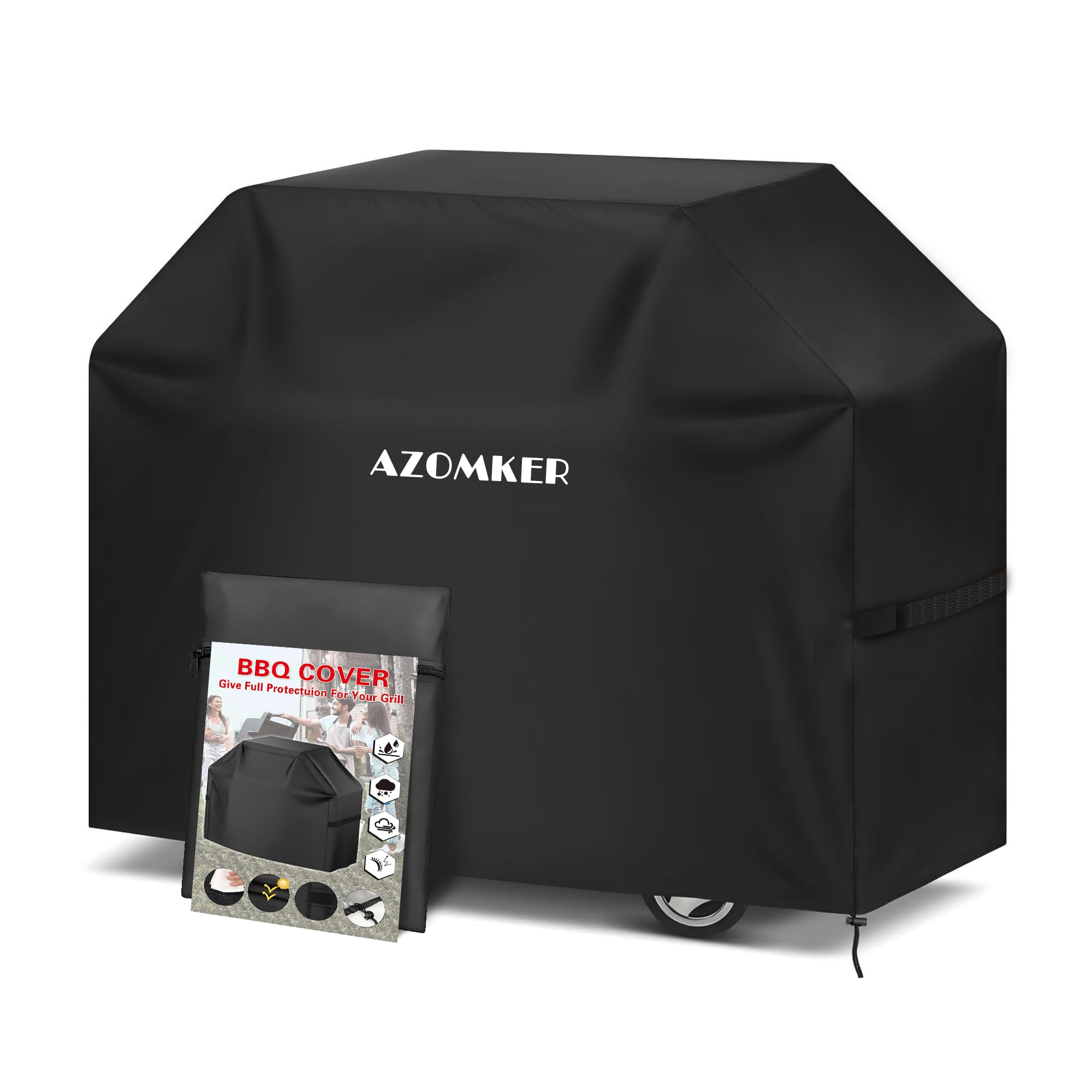 AZOMKER Barbecue Covers, Weatherproof Grill Cover, Gas Grill, Grill Cover (155 * 71 * 120)