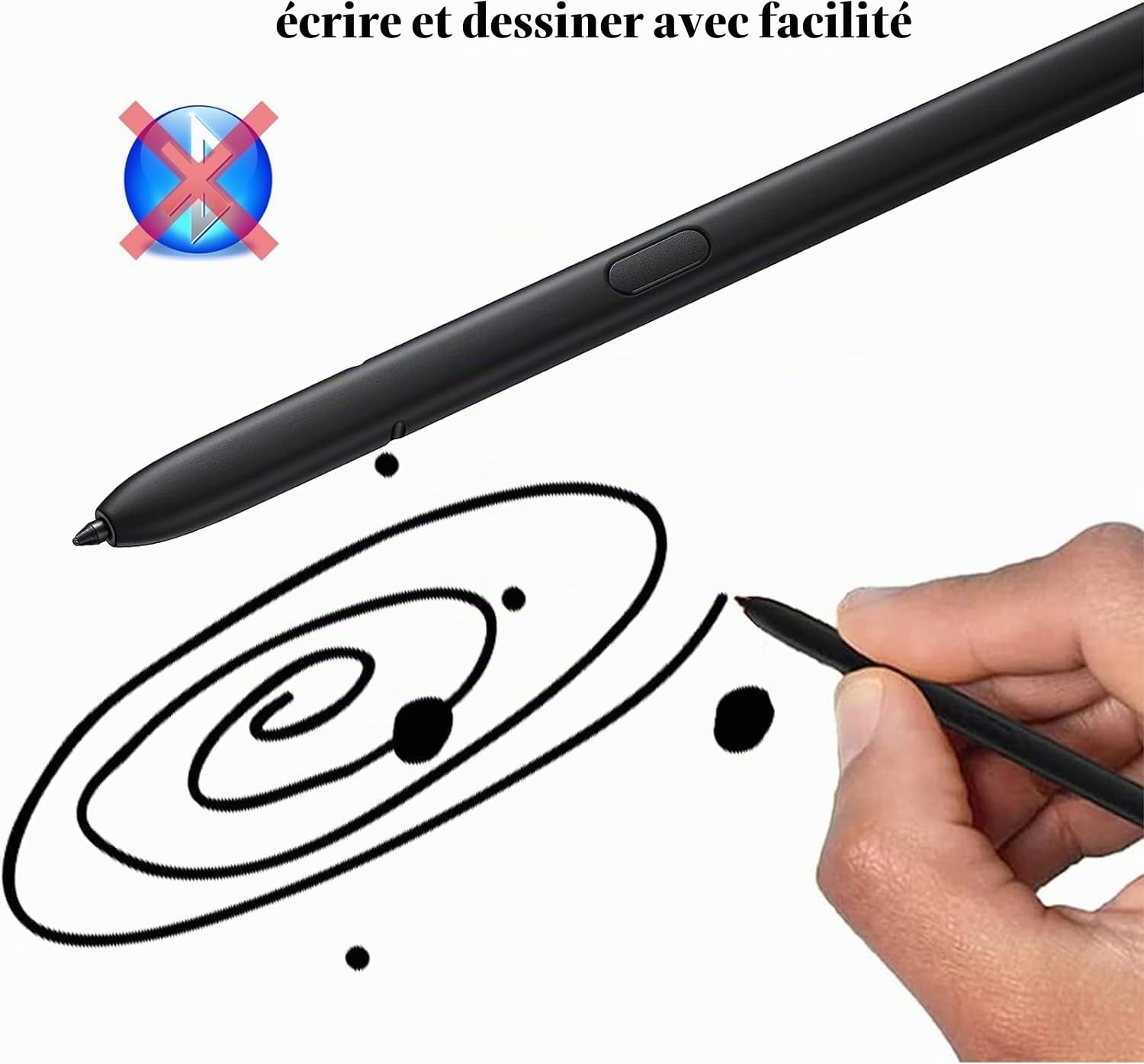 S Pen Remplacement pour Samsung Galaxy S23 Ultra 5G Stylet,Noir | Sans Bluetooth,Remplacement Pour Samsung Galaxy S23 Ultra 5G