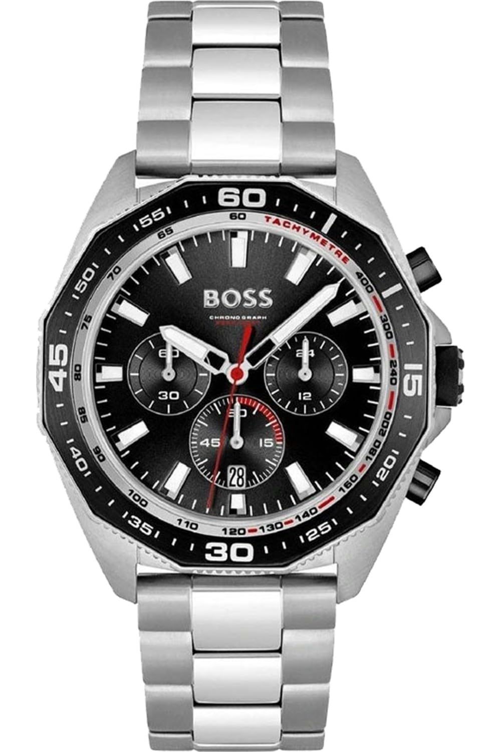 Chronograph Quartz Watch for Men with Silver Stainless Steel Bracelet - 1513971