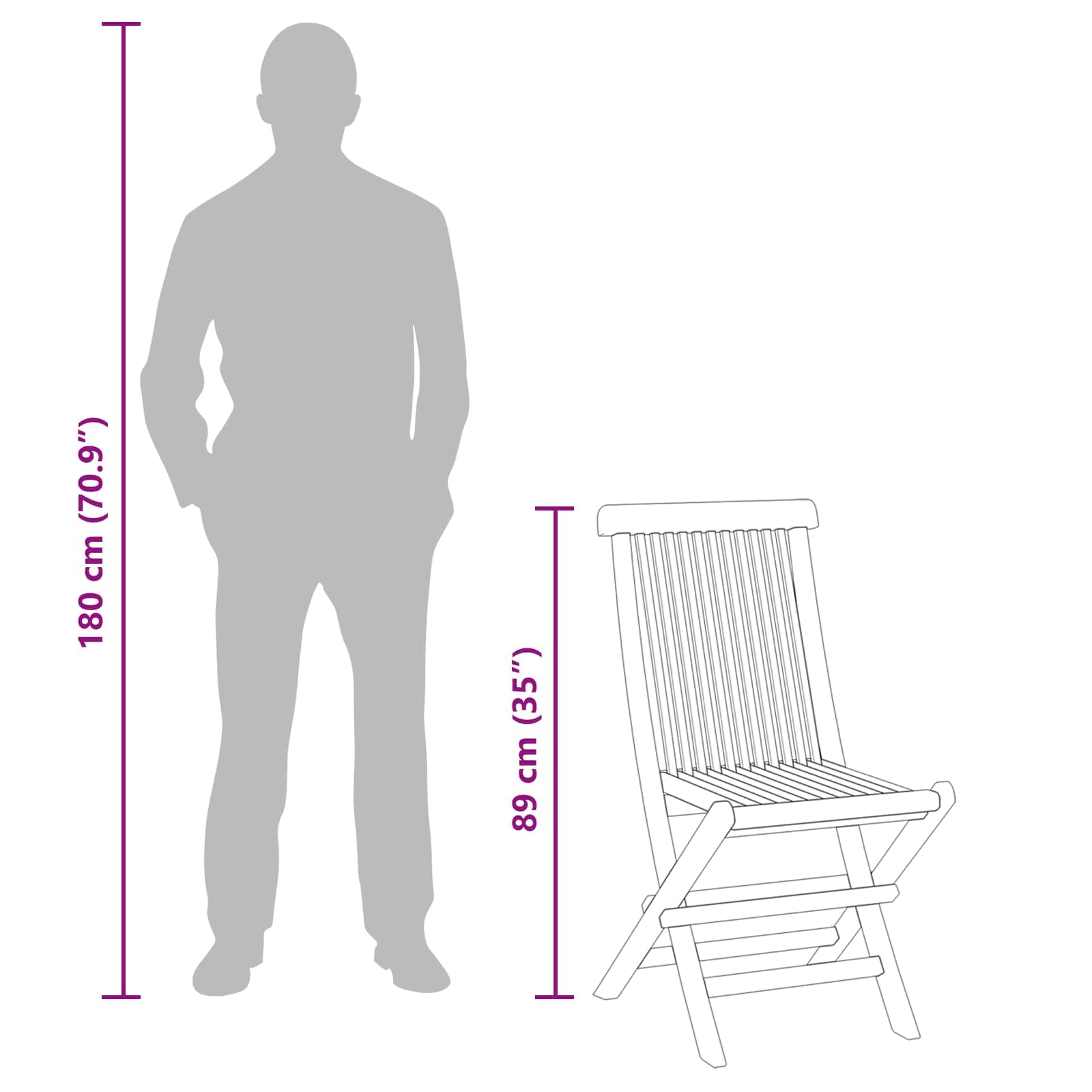 vidaXL Set Bistro da Giardino 3 pz Naturale Legno di teak solido