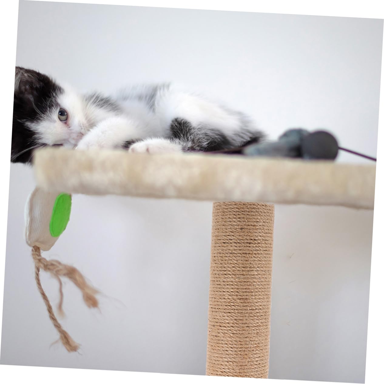 Tiragraffi in Sisal 2 Pezzi, Accessori di Ricambio per Albero Tiragraffi Alto per Gatti, Pali Verticali 40 Cm per Graffiatoio Fai da Te in Spazi Piccoli, per Esercizio Gatti