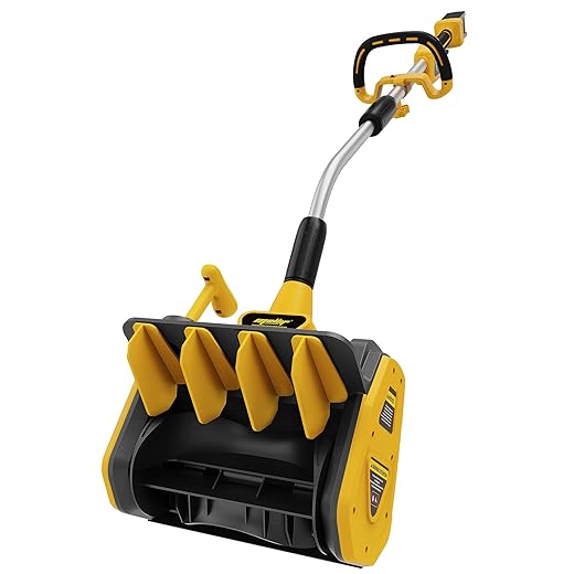 40V Cordless Snow Shovel for Dewalt 20V MAX Battery, Brushless Electric Power Snow Thrower, Handheld Snow Blower with 13.2" in. Width 8" in. Depth, 26.5' ft Throwing Distance (Battery Not Included)