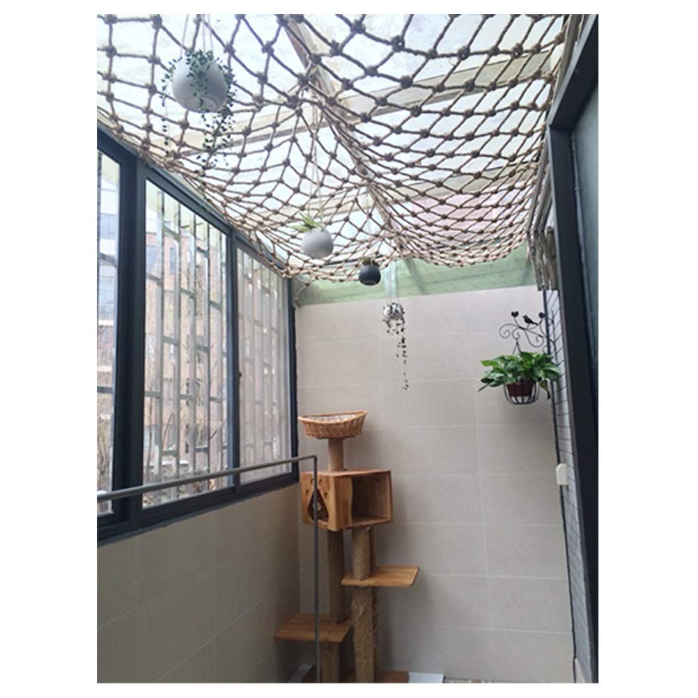Filet de sécurité en corde de chanvre NMDCDH pour protection balcon et escalier