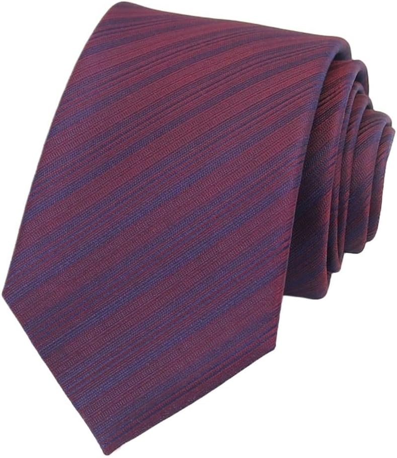 8cm Men's Business Formal Casual Tie Hand Tie Wedding Suit Silk Tie(White-Dinosaur Doodle4)