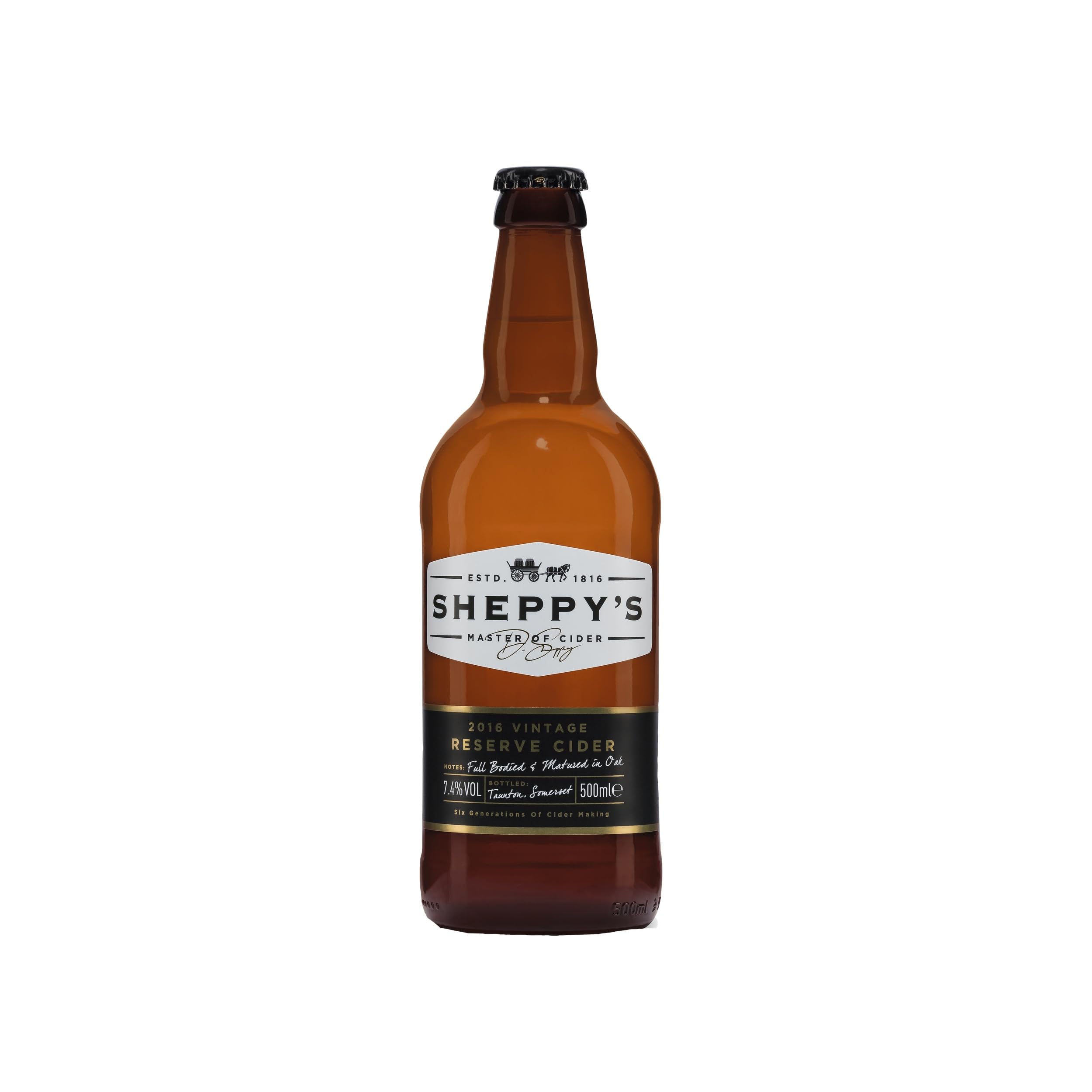 Sheppy's Craft Cider Vintage Reserve Oak Matured Somerset lieblich England inkl. FeinWert E-Book (1 x 0.5 l)
