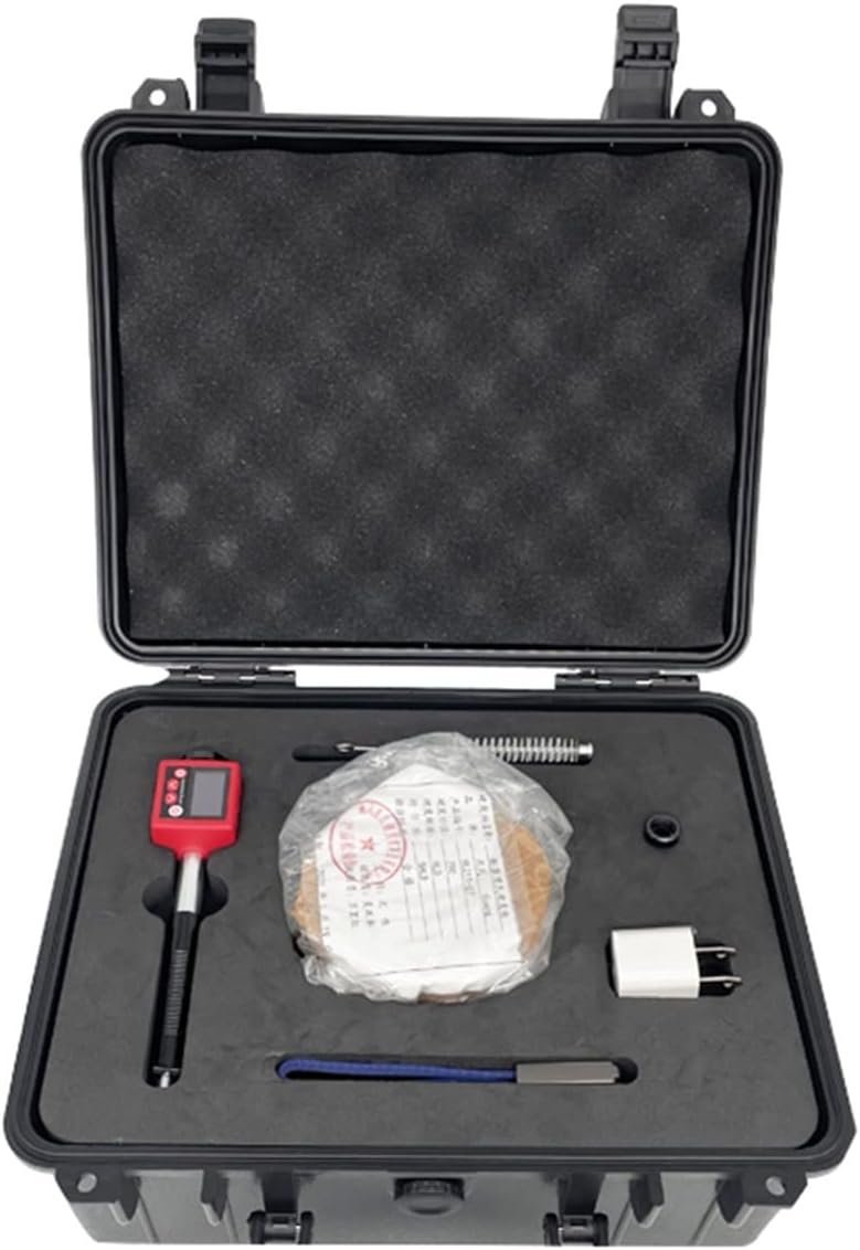 6-in-1 Digital Metal Hardness Tester for Stainless Steel Range HRC,HRB,HB,HS,HL,HV Durometer Shows Scale Ro-ckwell Values for Hardness Testing of Precious Metals