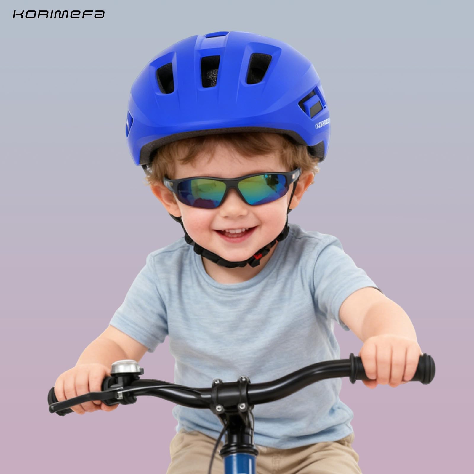 KORIMEFA Casco Bici per Bambino Caschi Perfetto per Downhill Enduro Ciclismo MTB Scooter Helmet Ideale per Tutte Le Forme di attività in Bicicletta per 2-8 Anni Ragazze e Ragazzi