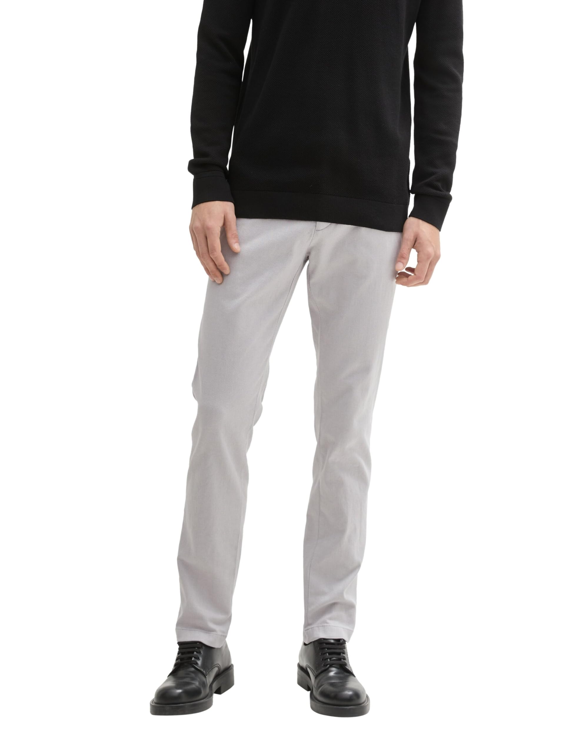 Tom Tailor Herren Slim Fit Stretch Chino Hose mit Gürtel 1037653