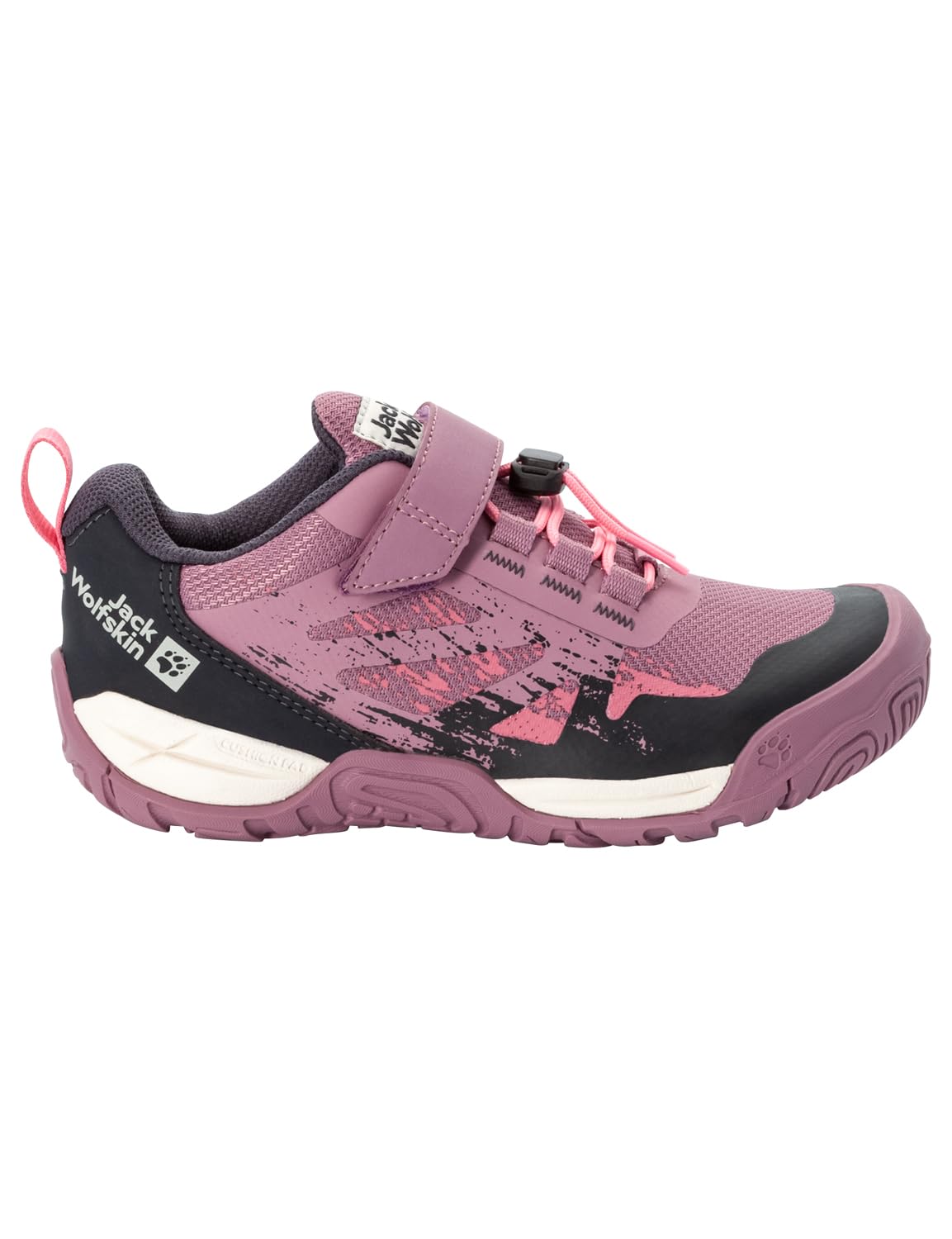 Jack Wolfskin Vili Action Low K Walking Shoe, Ash Mauve, 7 UK