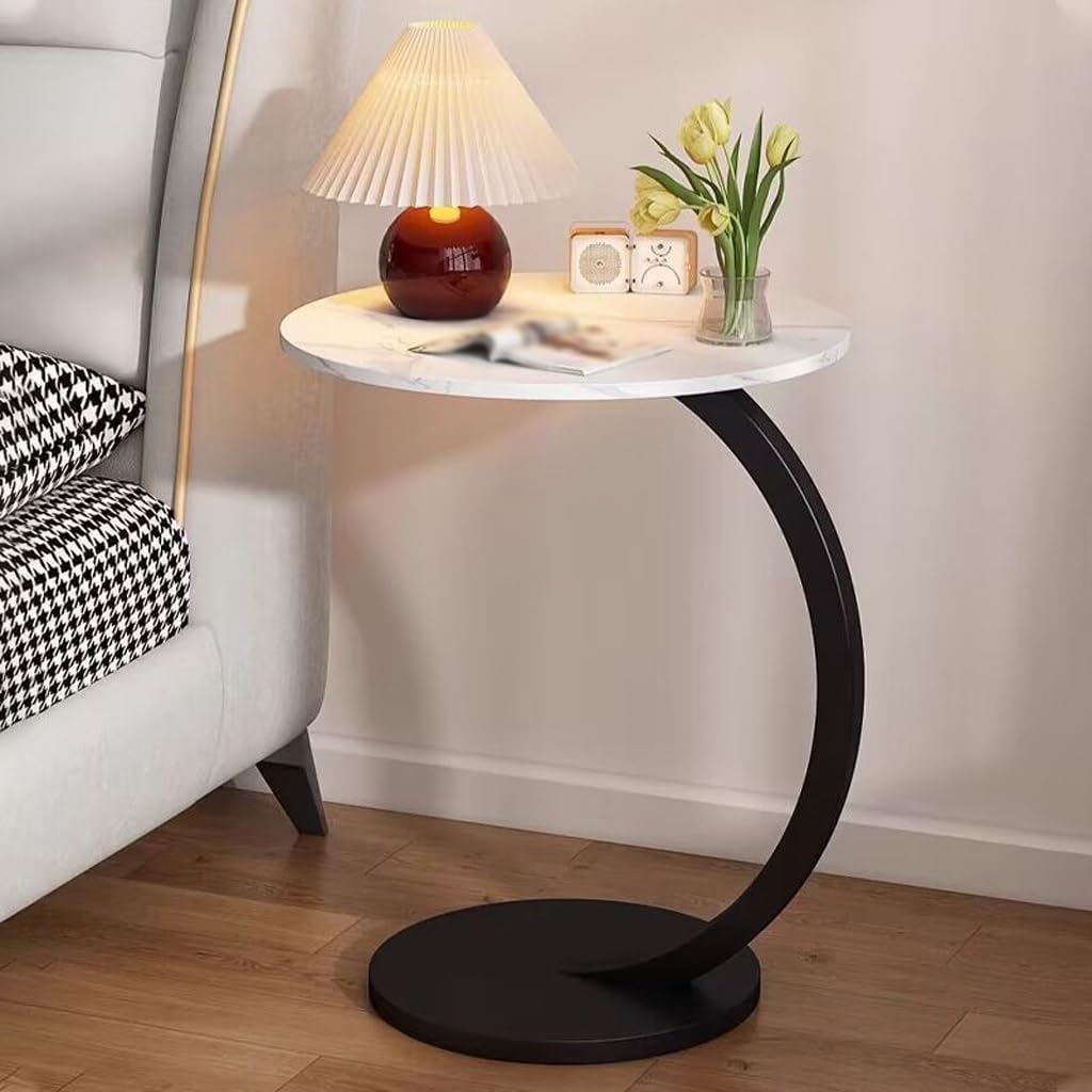 Coffee Table - Portable Table, Sofa Tea Poyee Table for Living Room, Sofa Side Table That Slides Under Modern Cocktail Table for Patio Sofa Couch Chair, Bedside Table