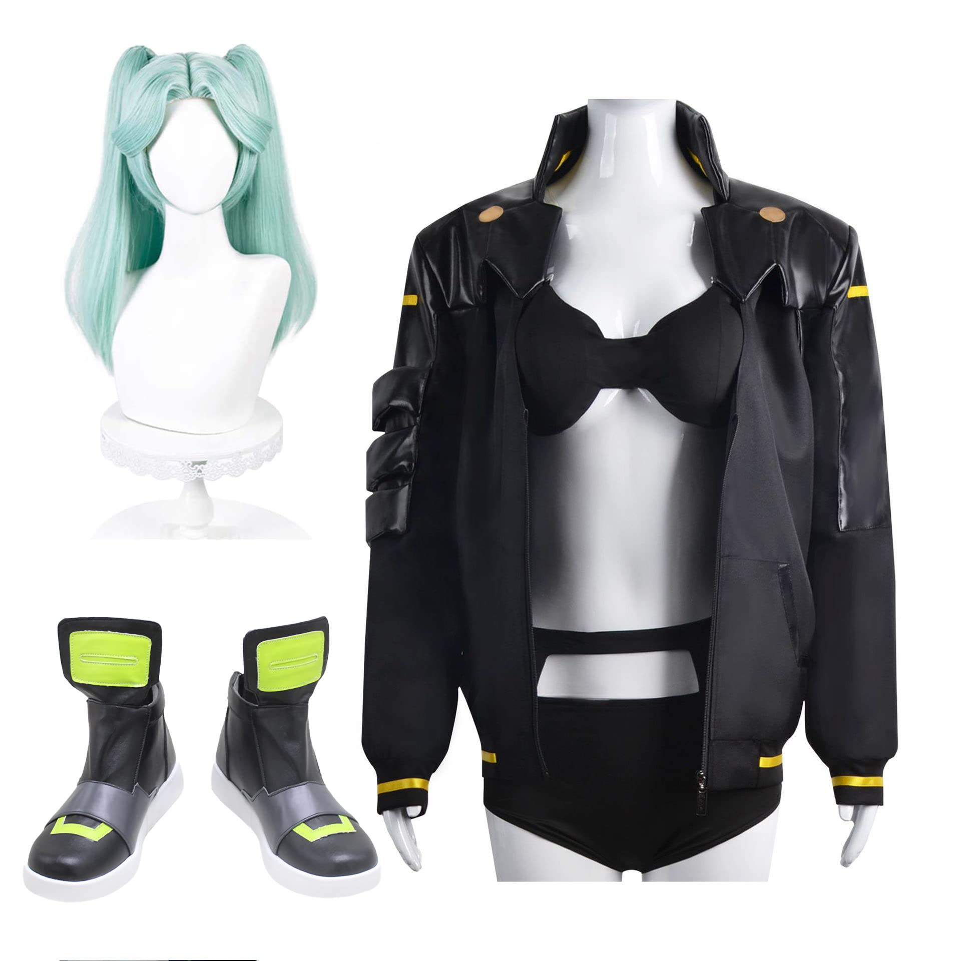 Amazon.co.jp: Rebecca Cosplay Wig, Cyberpunk Edgerunners, Cosplay 