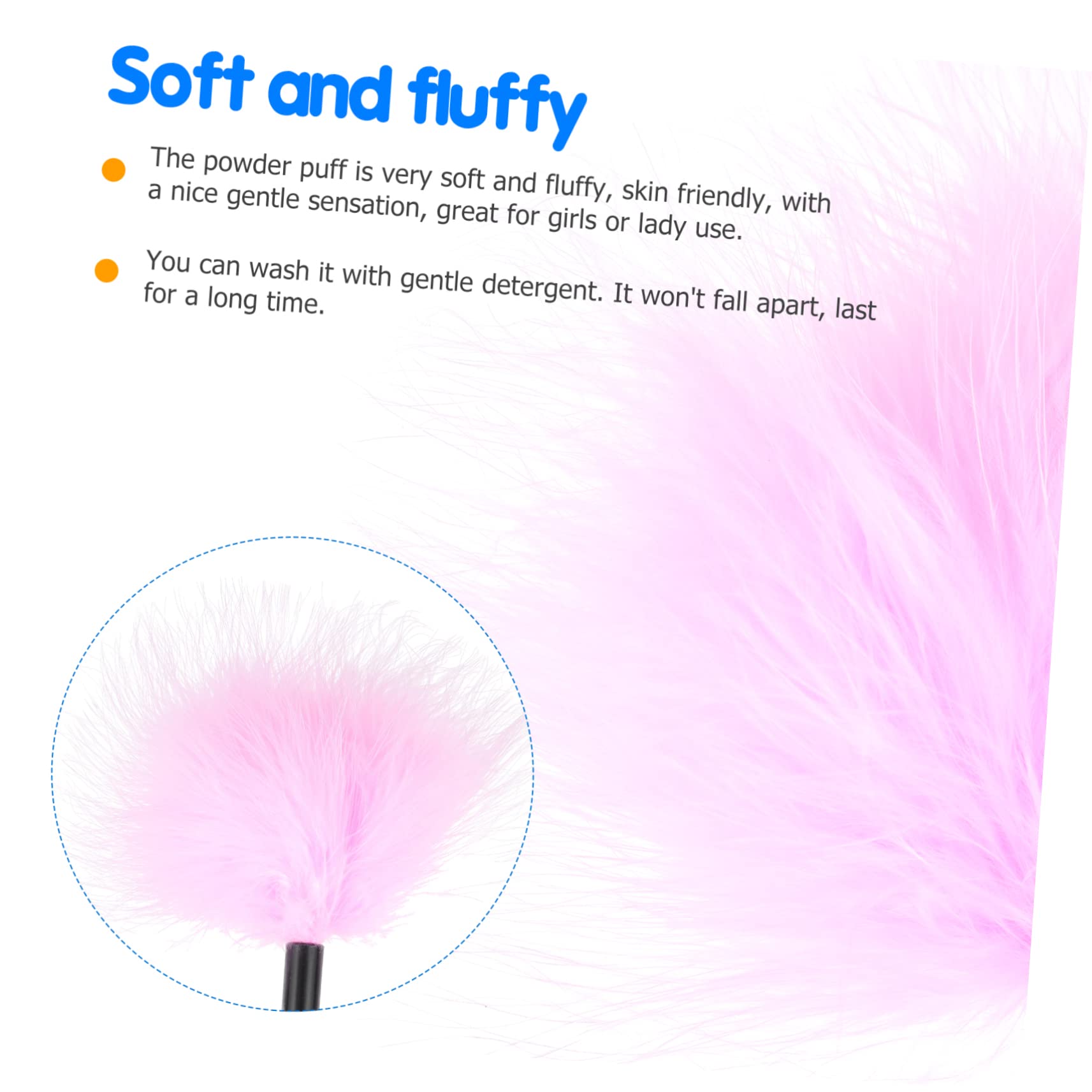 CLISPEED 2Pcs Loose Powder Puff Soft Makeup Applicators for Application for Home Use Gentle Skin Lightweight Durable Comes Colors