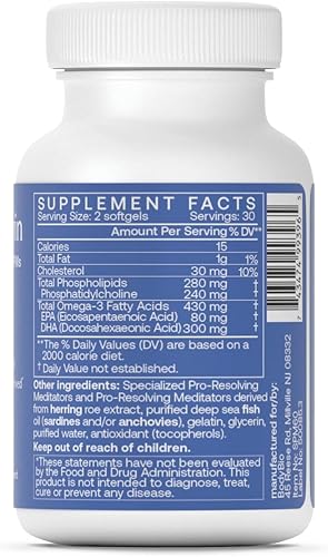 Miniatura 2 de BodyBio Resolvin - Mediadores especializados en resolución profesional con extracto de caviar de arenque - Apoya una respuesta saludable a la