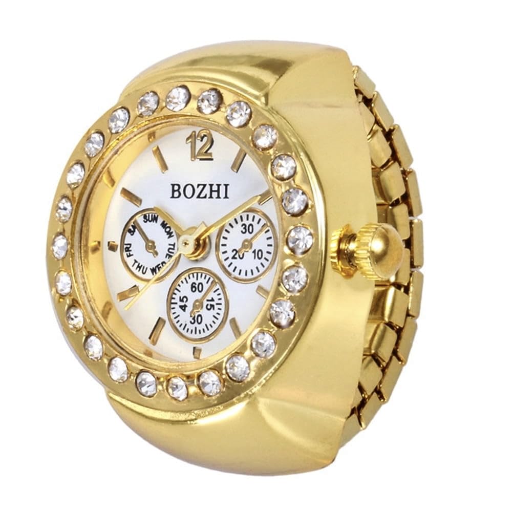 M3 Trader Diamond Ring Women Ring Watch Various Graphics Dial Quartz Analog Watch Creative Stainless Steel Strap Cool Quartz Finger-picture-40