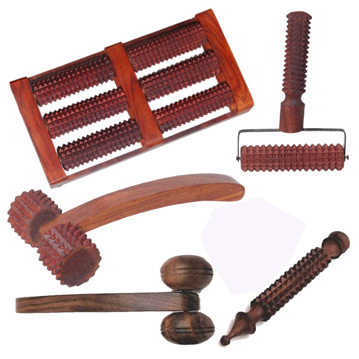 AB CRAFT Wooden Foot Roller Massager Handle Massager Face And Neck massager Jimmy Massager Ball Massager Acupressure Pain Relief Combo Kit (Set of 5) (B09QXQGGCP) Amazon Price History, Amazon Price Tracker