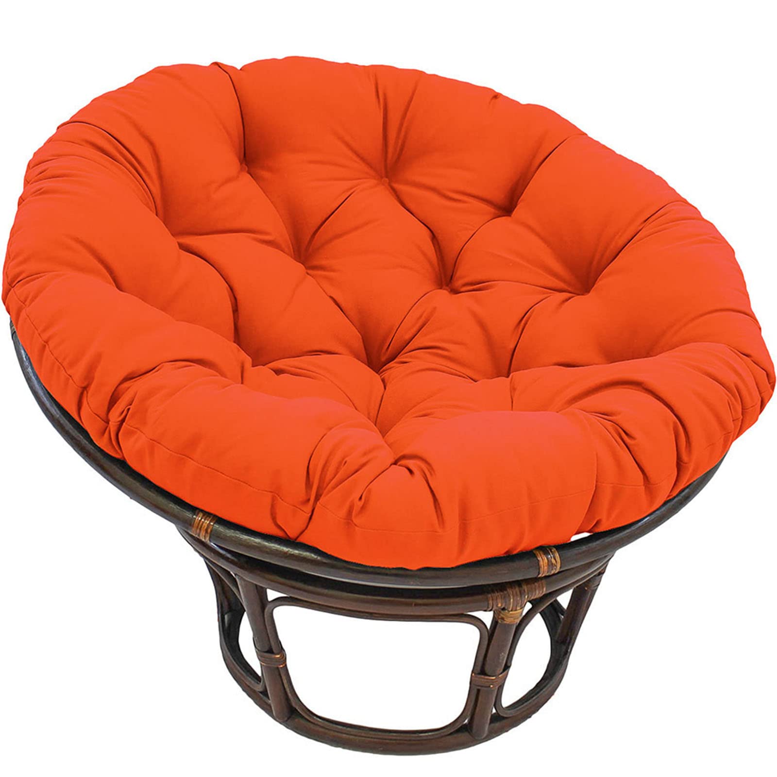 SHAIRMB Papasan Round Chair Cushions, Outdoor Waterproof Egg Chair Pad,Thicken Papasan Chair Cushion, Swing Chair Cushion Outdoor, for Outdoor Garden, Balcony and Living Room,outdoorG,50X50cm
