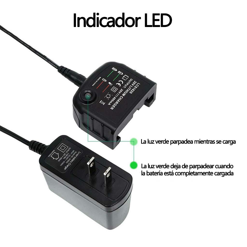 LBXR20 Li-Ion batería Cargador para Black & Decker 10.8V 14.4V 18V 20V LBXR20-OPE LB20 LBX20 LBX4020 LB2X4020 LBXR2020-OPE BL1514 LBXR16