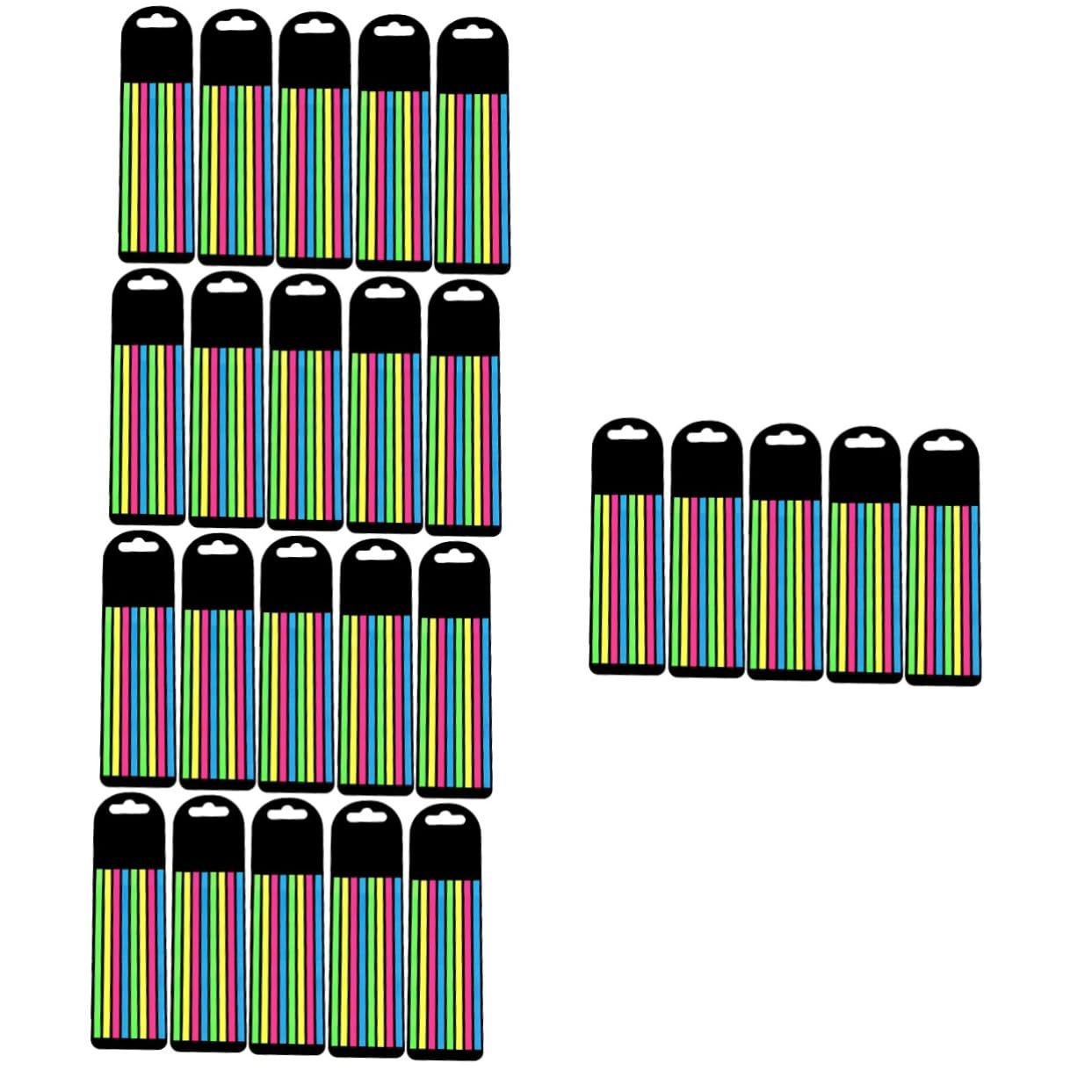 Tofficu 25 Sätze Dünne Fluoreszierende Haftnotizen Einziehbar Löschbar Planke Registerkarten Haftnotizfahnen Kreative Markierungen Klarsicht-textmarker Bulk-textmarker Punkt Das Haustier