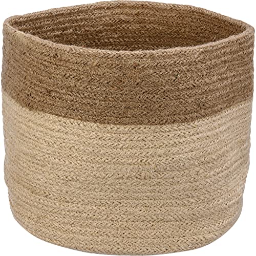 Primitives-by-Kathy-Two-Tone-Natural-Top-Basket-Decorative-Bin-Cream Primitives by Kathy Two Tone Natural Top Basket Decorative Bin Cream