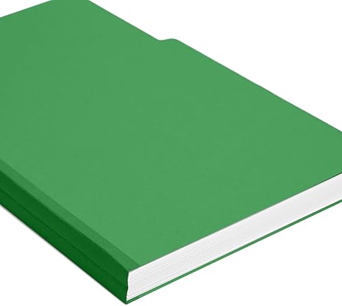 Miniatura 3 de Smead Carpeta de archivos de cartón prensado, pestaña de corte de 1/3, expansión de 1 pulgada, tamaño legal, verde, 25 por caja (22546) Verde,Rojo