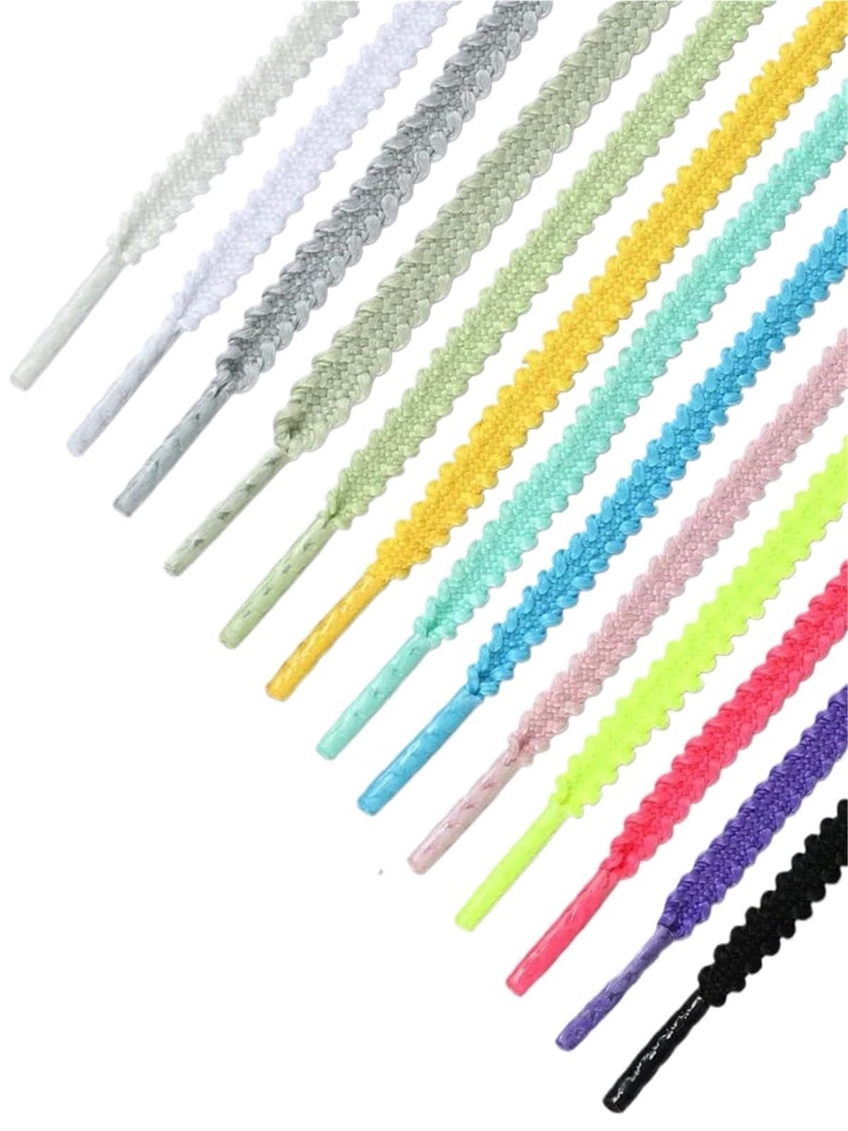 10 pares de cordones elásticos for zapatillas deportivas informales, tenis y zapatos planos Para Zapatos Casuales