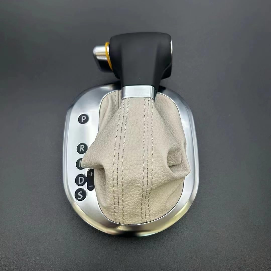 LSSOZMD 1T0713111 for VW for Touran for Kaidi for Mahogany Automatic Gear Shift Knob with Dust Cover Handball Lever 1T0 713 111