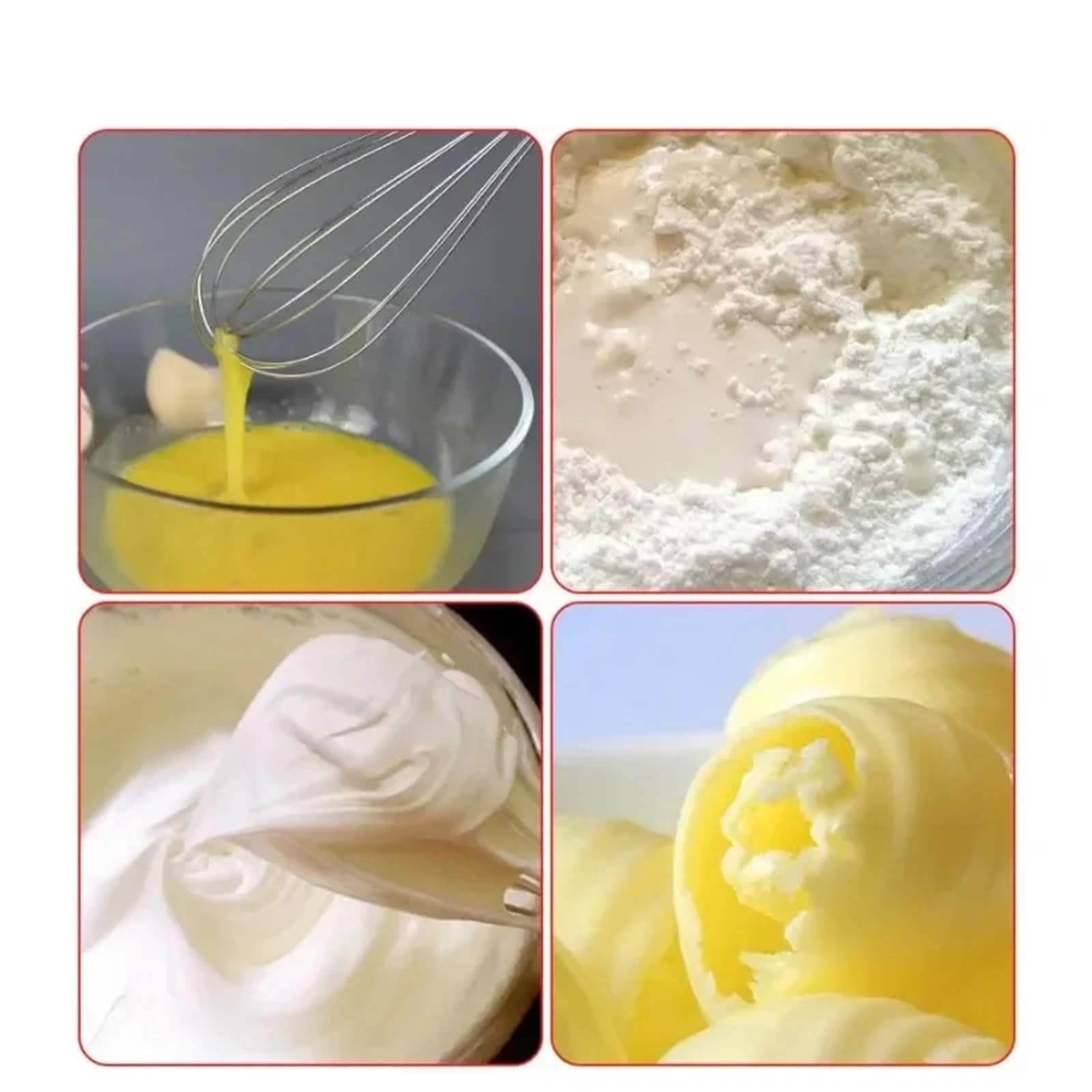 3 stücke Edelstahl Ei Rühren Ballon Schneebesen Manuelle Mixer Küche Backen Utensil Creme Butter für Vermischen(25.3cm)