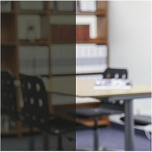 BDF 4SPBK - Película decorativa para ventana, color negro brillante opaco, privacidad, 47 pulgadas x 12 pies