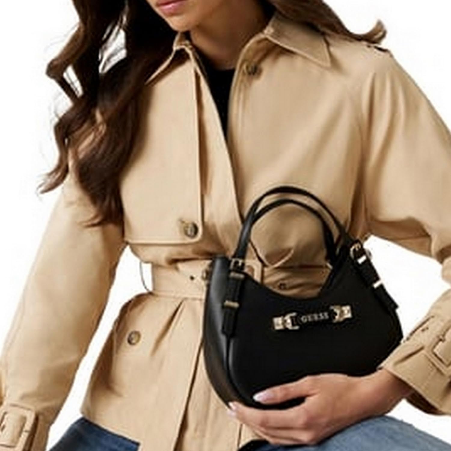 GUESS - Lefia Small Satchel, Cartella Donna