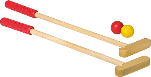 Miniatura 2 de Legler Small Foot 8177 Mini Golf Molehill hecho de madera colorida, con dos palos y cuatro bolas de colores, a partir de 5 años