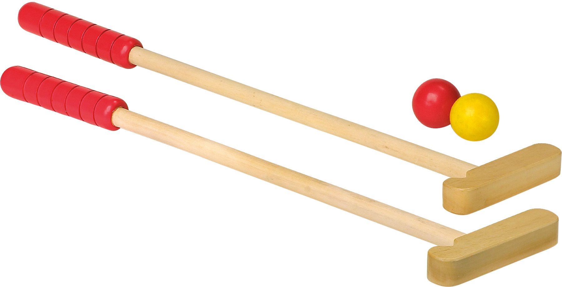 Legler small foot Mini Golf Molehill en Bois Coloré, Deux Clubs, Quatre Balles, dès 5 ans