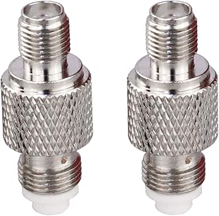 SMA to FME Adapter TUOLNK SMA Female to FME Female Coax Connector FME Female Jack to SMA Female Jack RF Coaxial Adapter for Antennas Wireless LAN Devices 2pcs